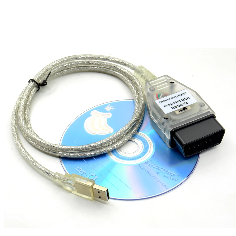 VSTM INPA K + D CAN для BMW FTDI FT232RQ OBD OBD2 Диагностический кабель FT232RL с переключателем OBDII