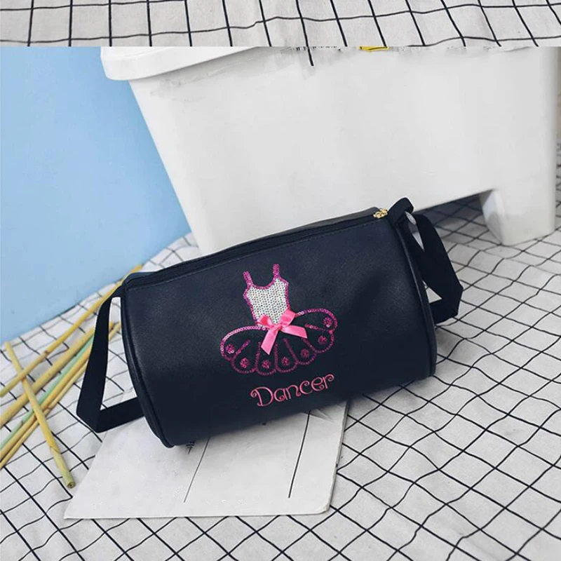 

Pink Child Ballet Lace Bags Womens Ballet Sports Yoga Dance Gymnastic Bag For Girls Handbag Crossbody Cavans Large Capacity Bag