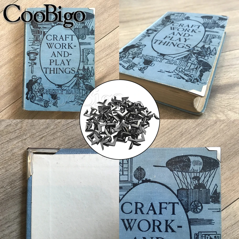 Защитные металлические уголки книга Скрапбукинг Альбомы меню папки записные