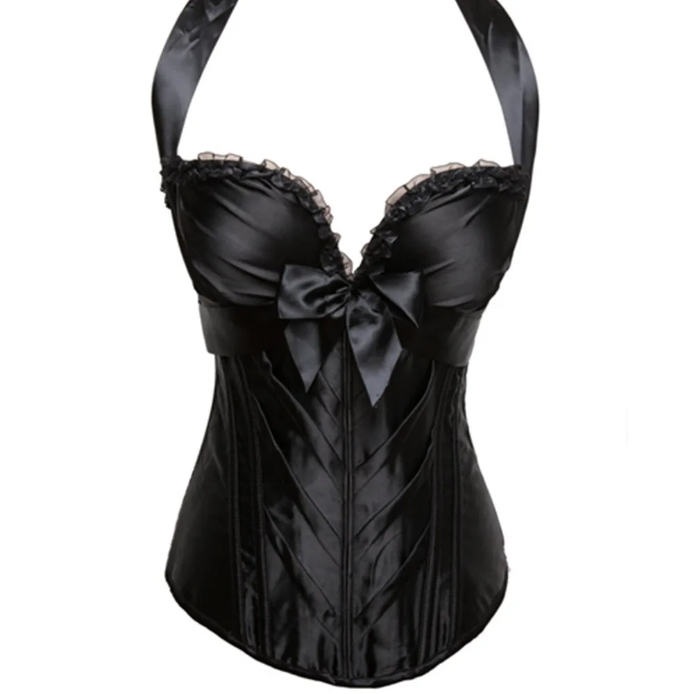 Пикантные туфли на шнуровке сатиновым корсетом с чашкой нижнее белье Застежка