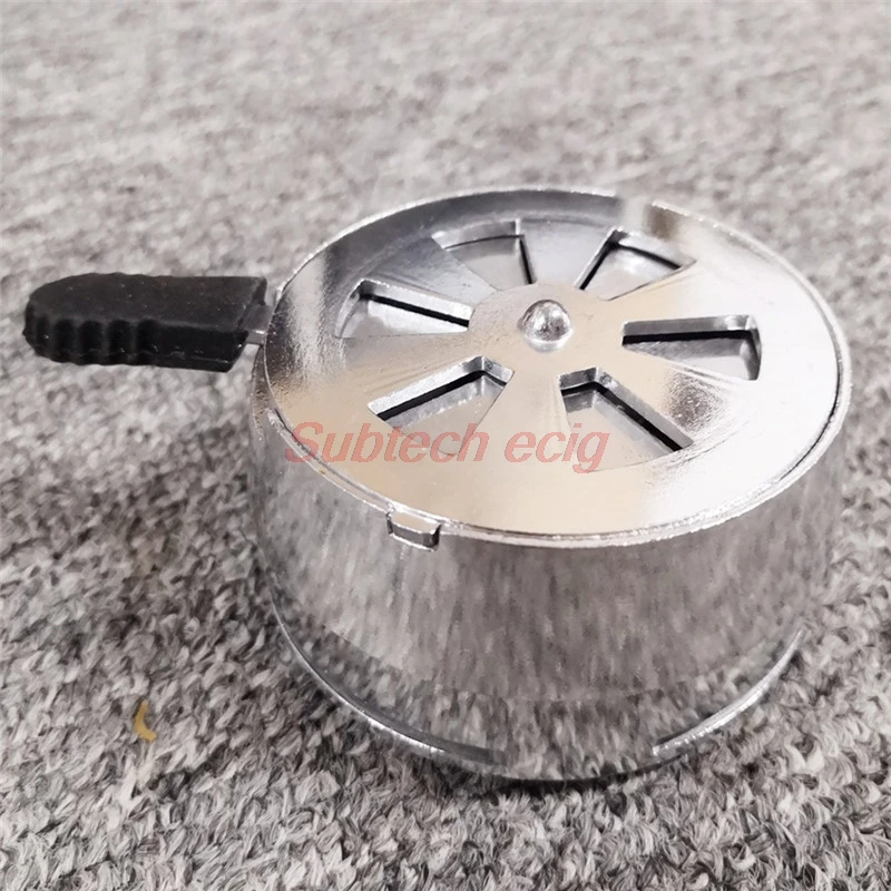 

Upscale Metal Material Charcoal Holder Hookah bowl Smoking Accessories Single Handle Windproof Tobacoo Hookah Narguile Shisha