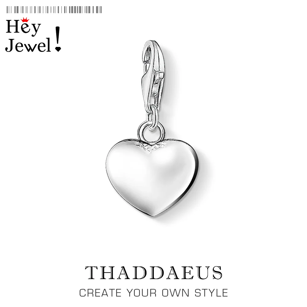 Серебряное сердце подвеска подходит для браслета ожерелье весна 2020 новинка