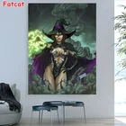 Новый DIY Алмазная вышивка ведьмы на Хэллоуин алмазов картина крестом мозаика полный квадратные бриллиантовые наборы незавершенный Декор PP088