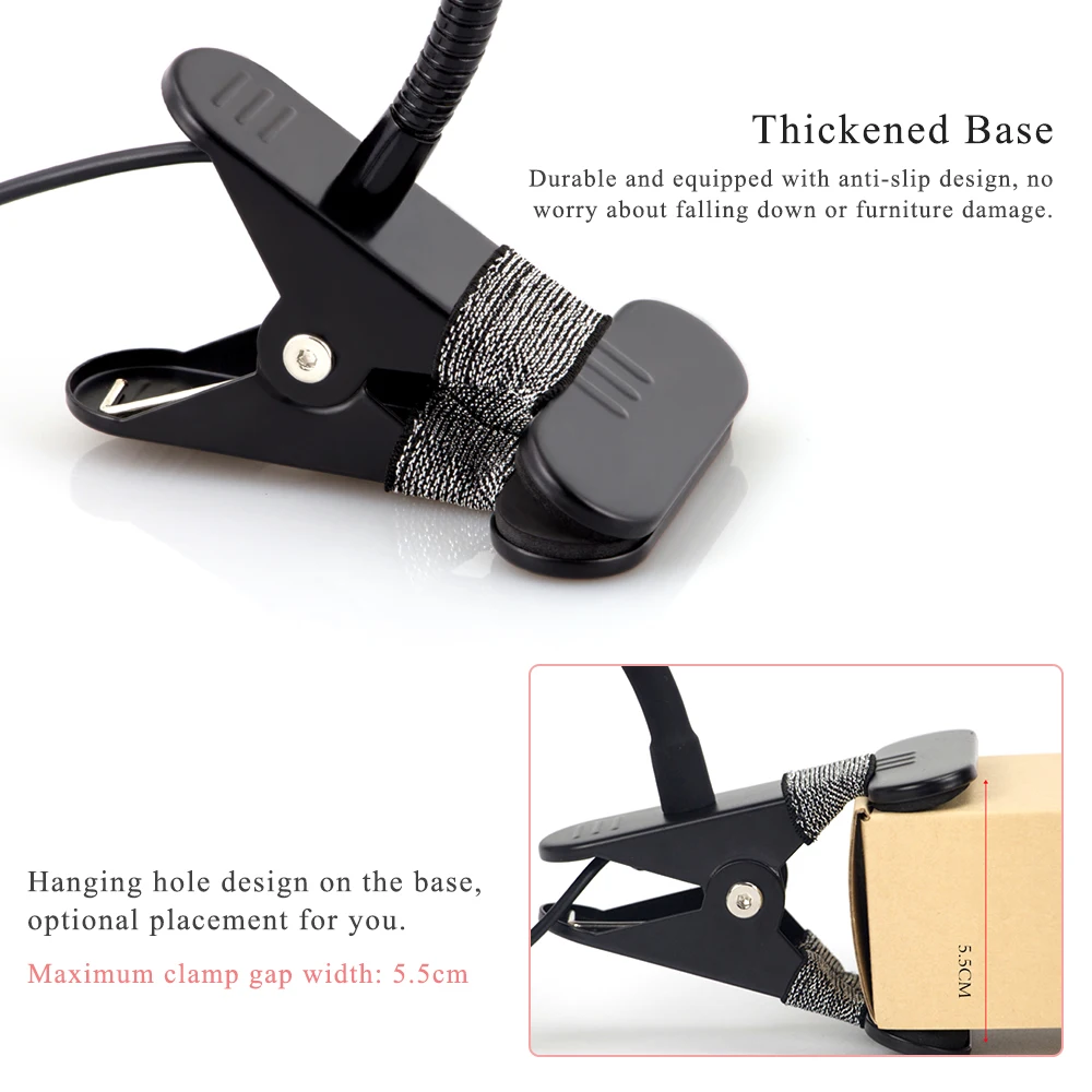 Настольный светильник для чтения 4 Вт с регулируемой яркостью 24 светодиодный