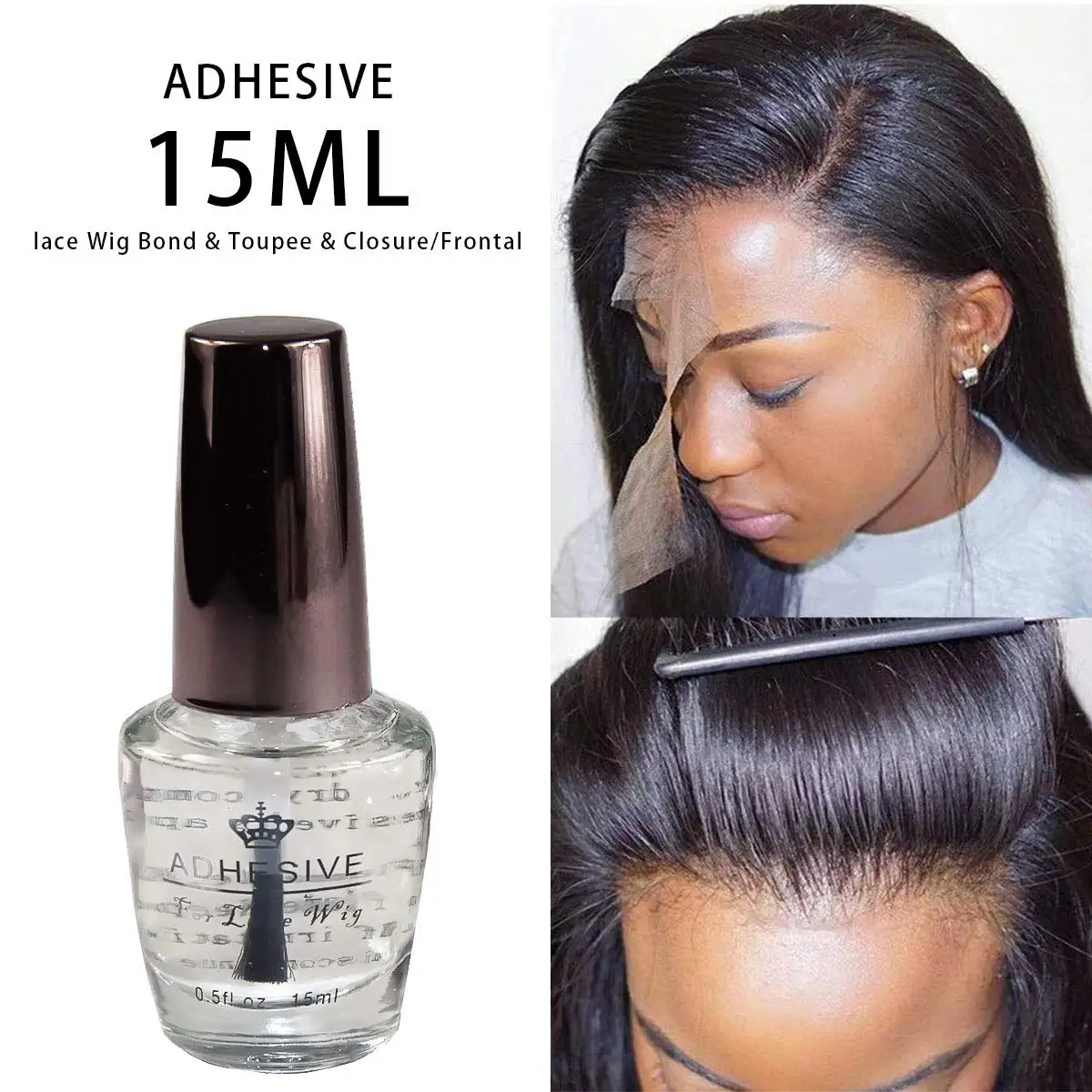 3pcs Lace Glue Hair Glue For Lace Wig Waterproof Wig Adhesive For Toupee Frontal Invisible Bond Glue For Hair Replacement