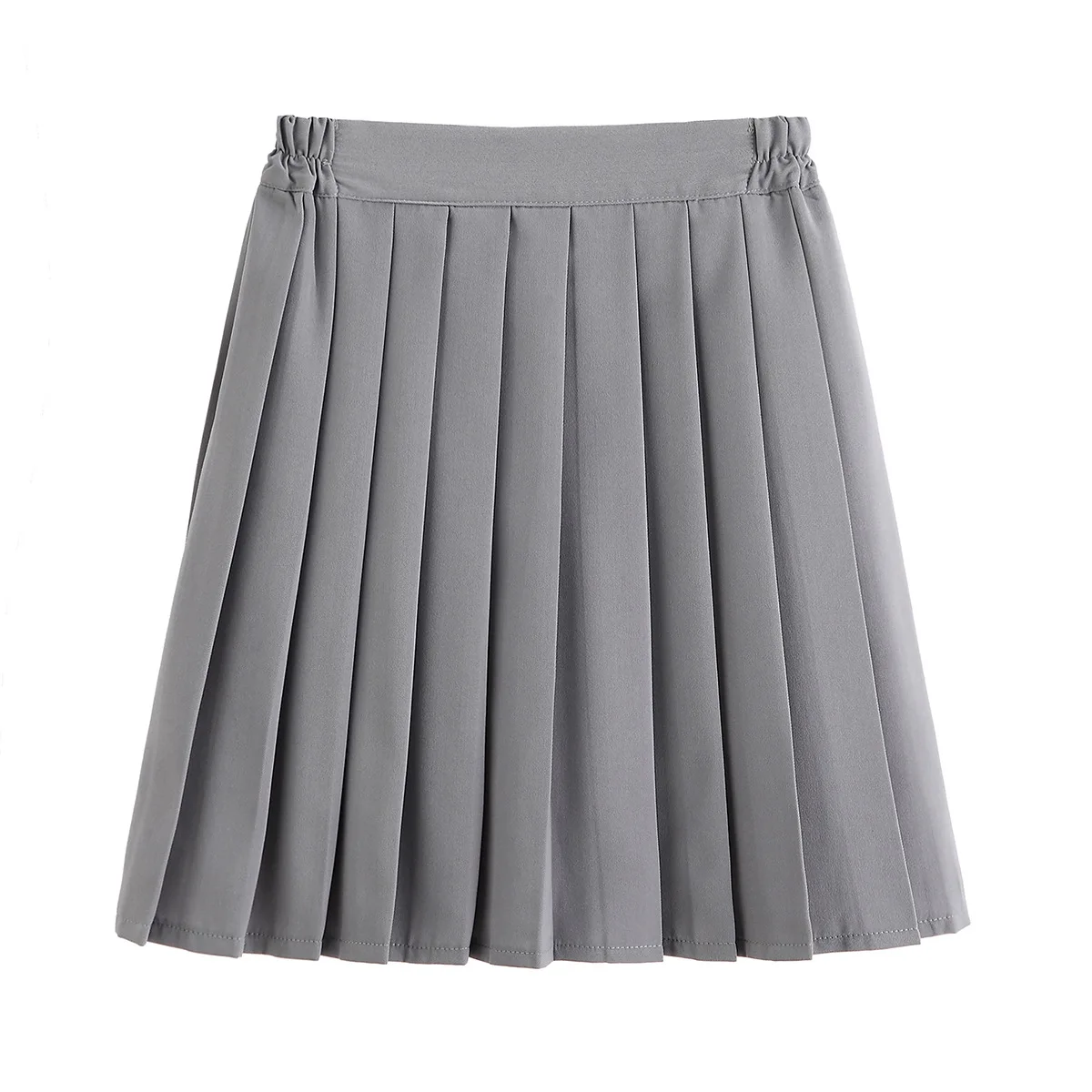 

Spring Basic JK Uniform Skirt 2021 Japanese College Wind Middle School Student Class Clothes Gray Pleated Skirt Mini Skirt