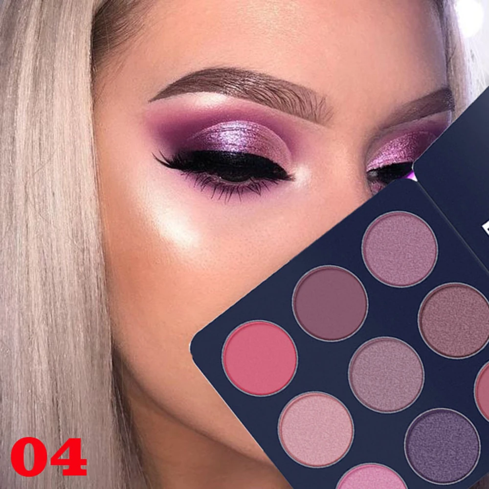 Палитра теней для век палитра макияжа с блестками пигментированная косметика