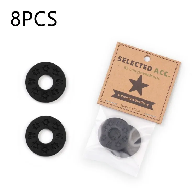 

8 Pcs Guitar Strap Locks PE Electric Bass Strap Lock Washer Gasket Acoustic Guitar Safety Protection Strap Lock Spacer Parts