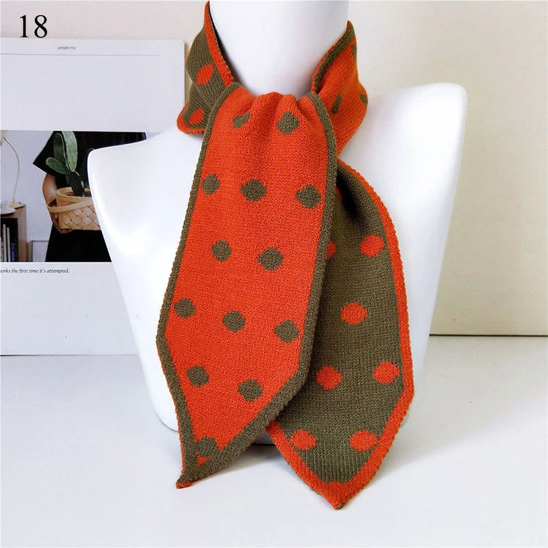 Двусторонний заостренный шарф 2020 вязаные парные шарфы длинный женский теплый