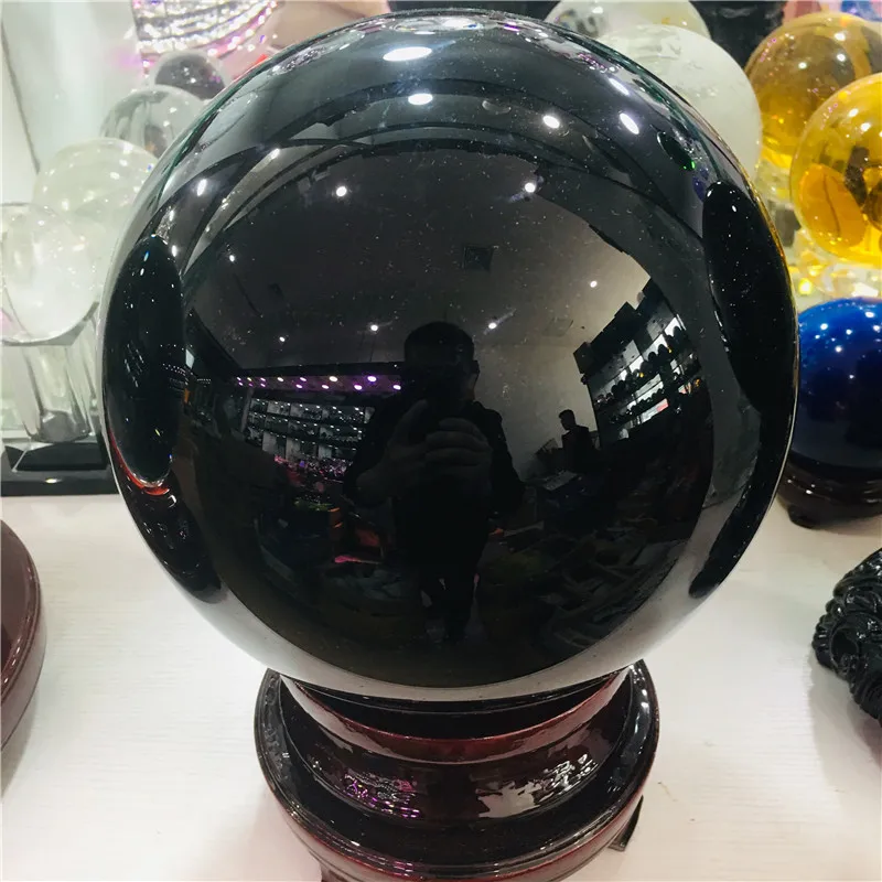 

4-20cm Natural obsidian crystal ball home decoration ball