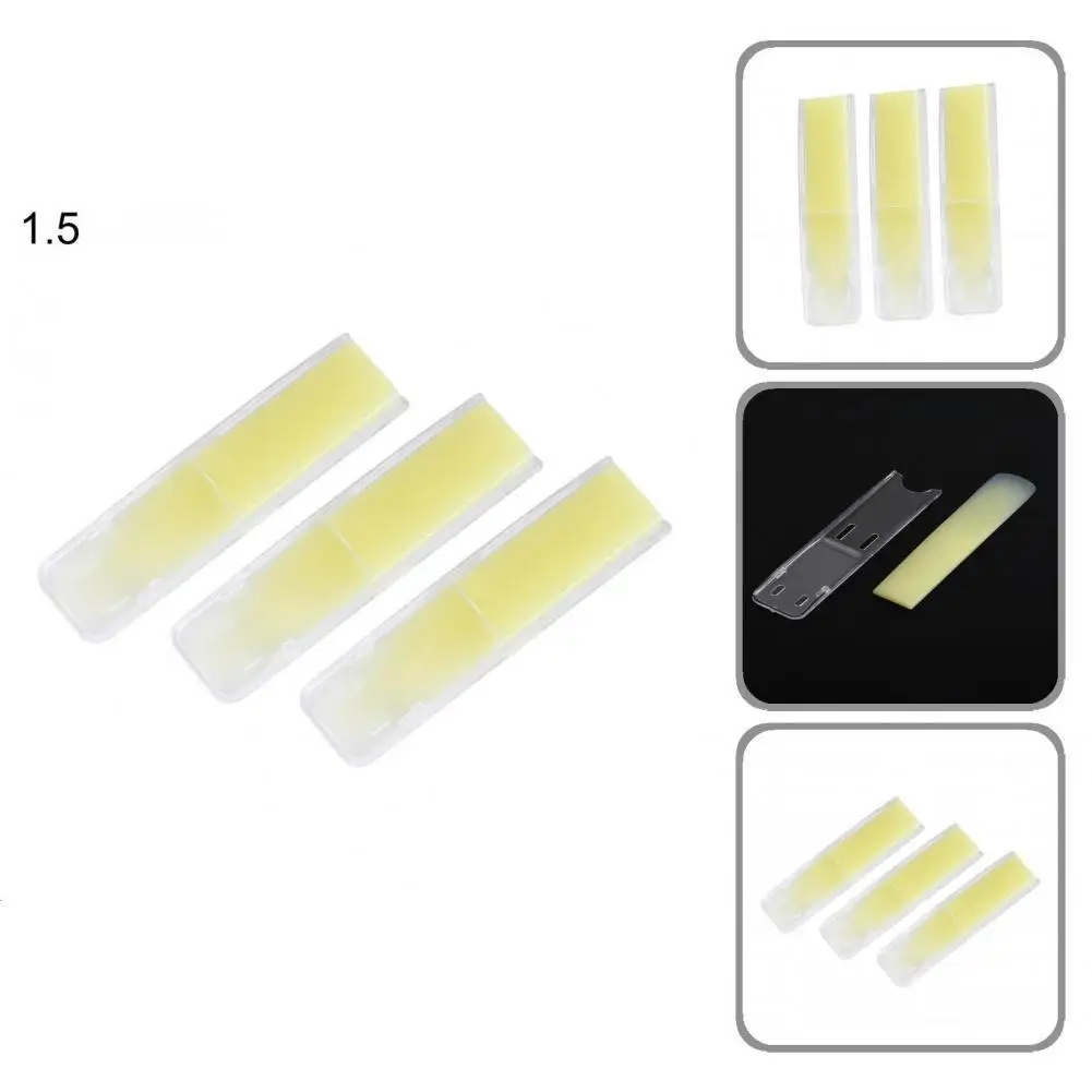

3Pcs/Set Sax Reed Delicate Easily Install Solid for Musician Saxophone Reed Tenor Saxophone Reed