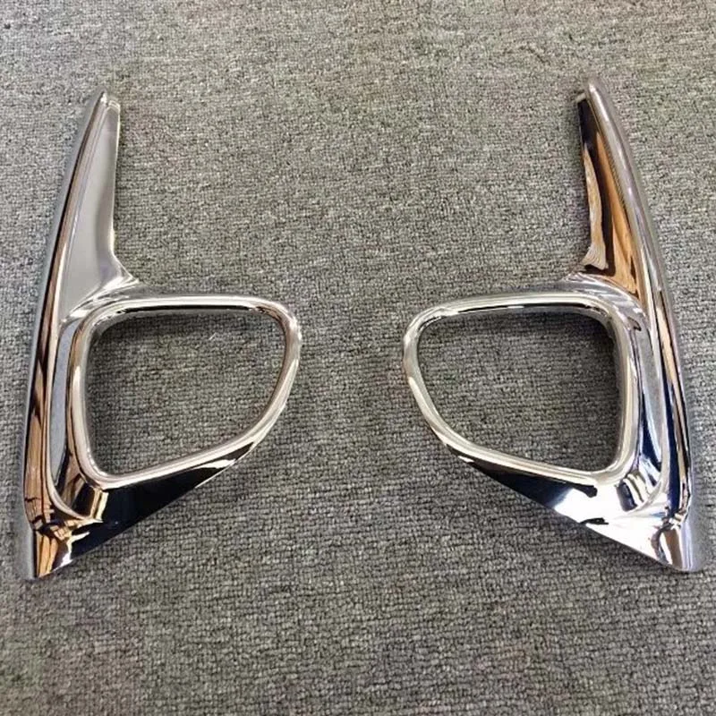 

For Toyota Yaris 2017 2018 2019 Front Fog Light Frame Foglight Lamp Ring Cover Trim Protector Sticker ABS Chrome Car Accessories