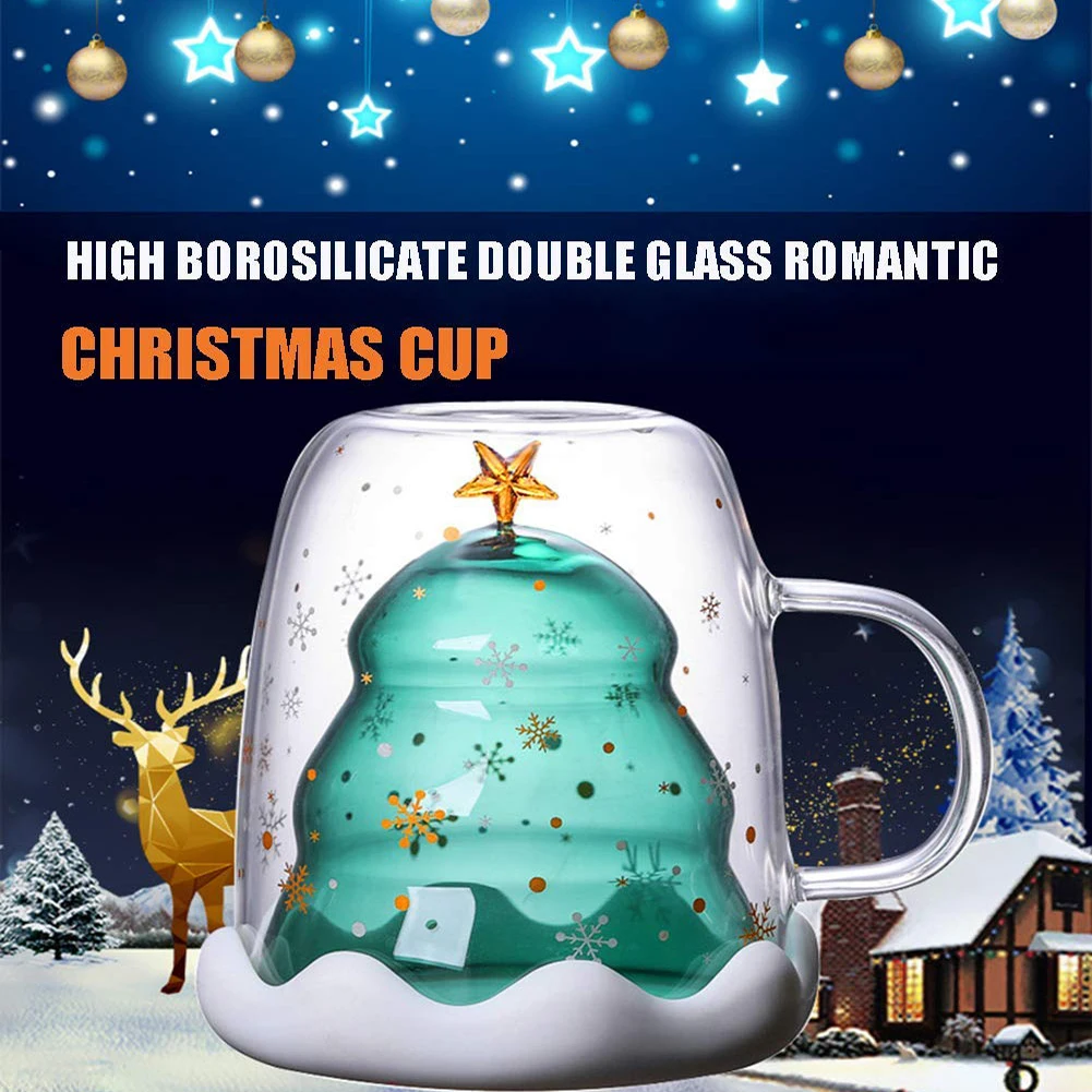 Стеклянная Изолированная кружка для эспрессо с двойными стенками чашка чая