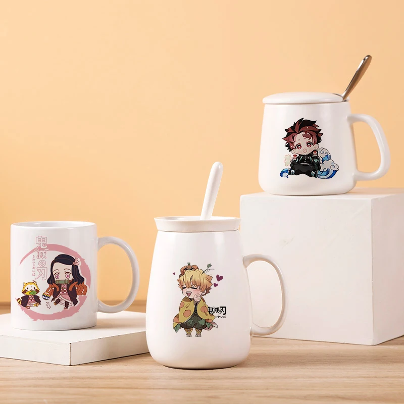 

Demon Slayer Anime New Fashion Mug Cup Kamado Nezuko Agatsuma Zenitsu Ceramic Cup Coffee Office Cup Water Cup Xmas Gifts