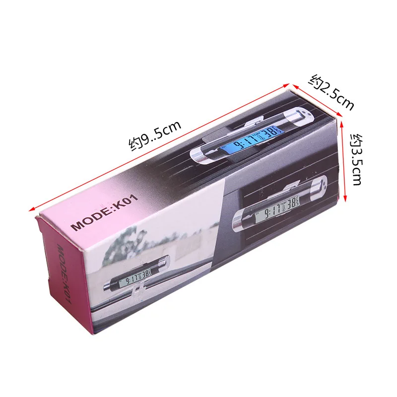 Автомобильные принадлежности выходной термометр электронные часы два в одном