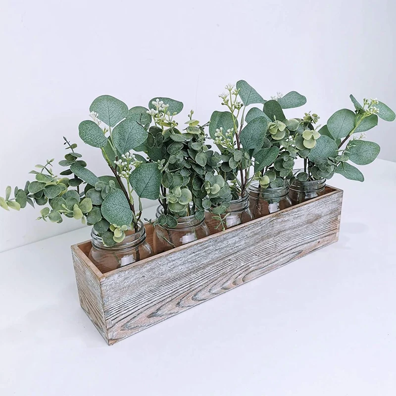 Mixed Eucalyptus Leaves Stems Bulk Artificial Silver Dollar Picks And Faux Branches | Дом и сад