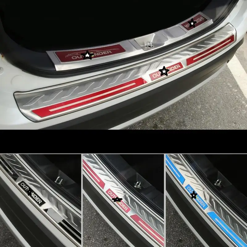 Автомобильная хромированная задняя панель багажника ножная педаль внешние