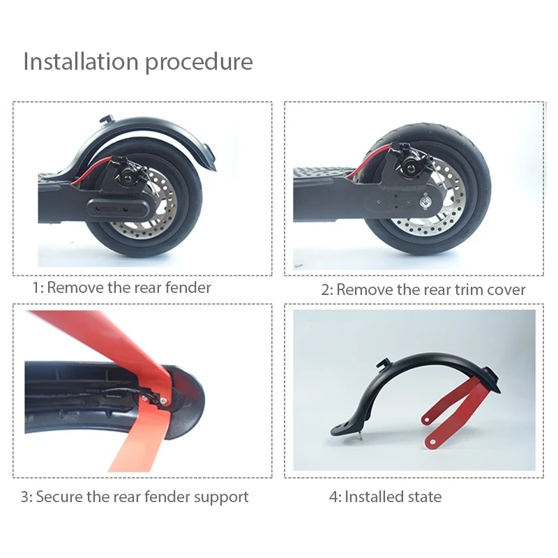 

Alloy Rear Back Fender Mudguard Support Bracket Shockproof for Xiaomi M365 Electric Scooter Fender Accessories