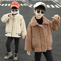 boys babys kids fleece jackets coats outwear 2021 stylish thicken warm plus velvet winter autumn overcoat childrens clothing