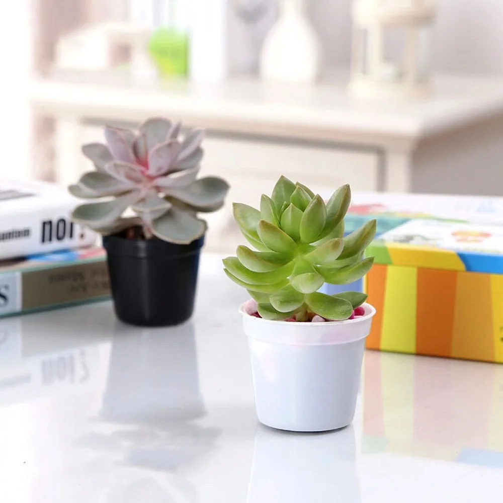 

10 Pcs Plastic Nursery Pots Flower Pot Home Garden Office Desk Succulent Plant Pot Gardening Supplies