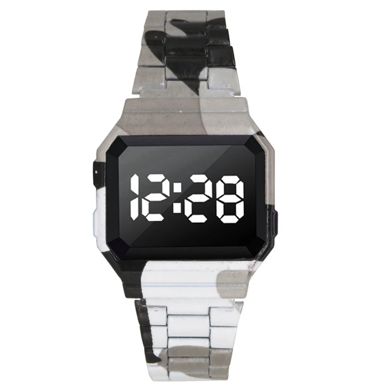 Часы мужские женские унисекс золотые серебряные черные винтажные светодиодные