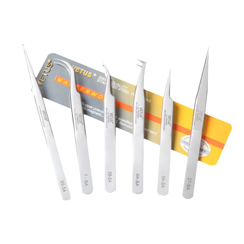 1 шт. антимагнитный Пинцет для наращивания ресниц из нержавеющей стали |