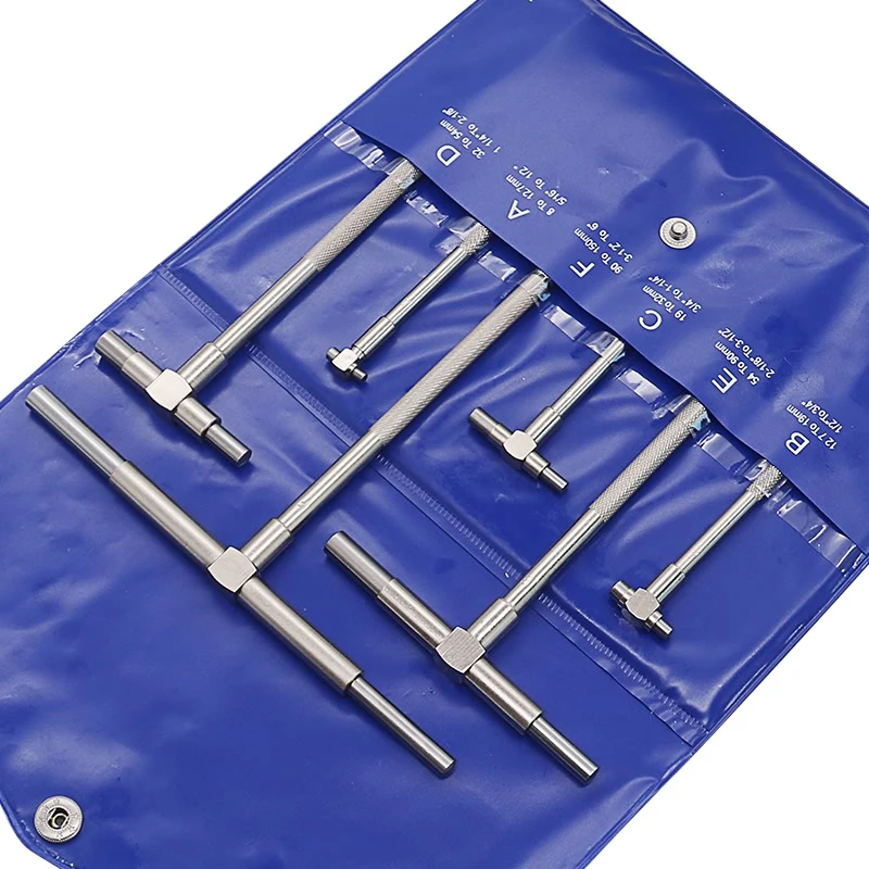 

8-150mm (5/16 "-6") Telescoping Gauge set, 6pcs / set, internal gauge, Hole Gauges for Quick inside measurements of holes