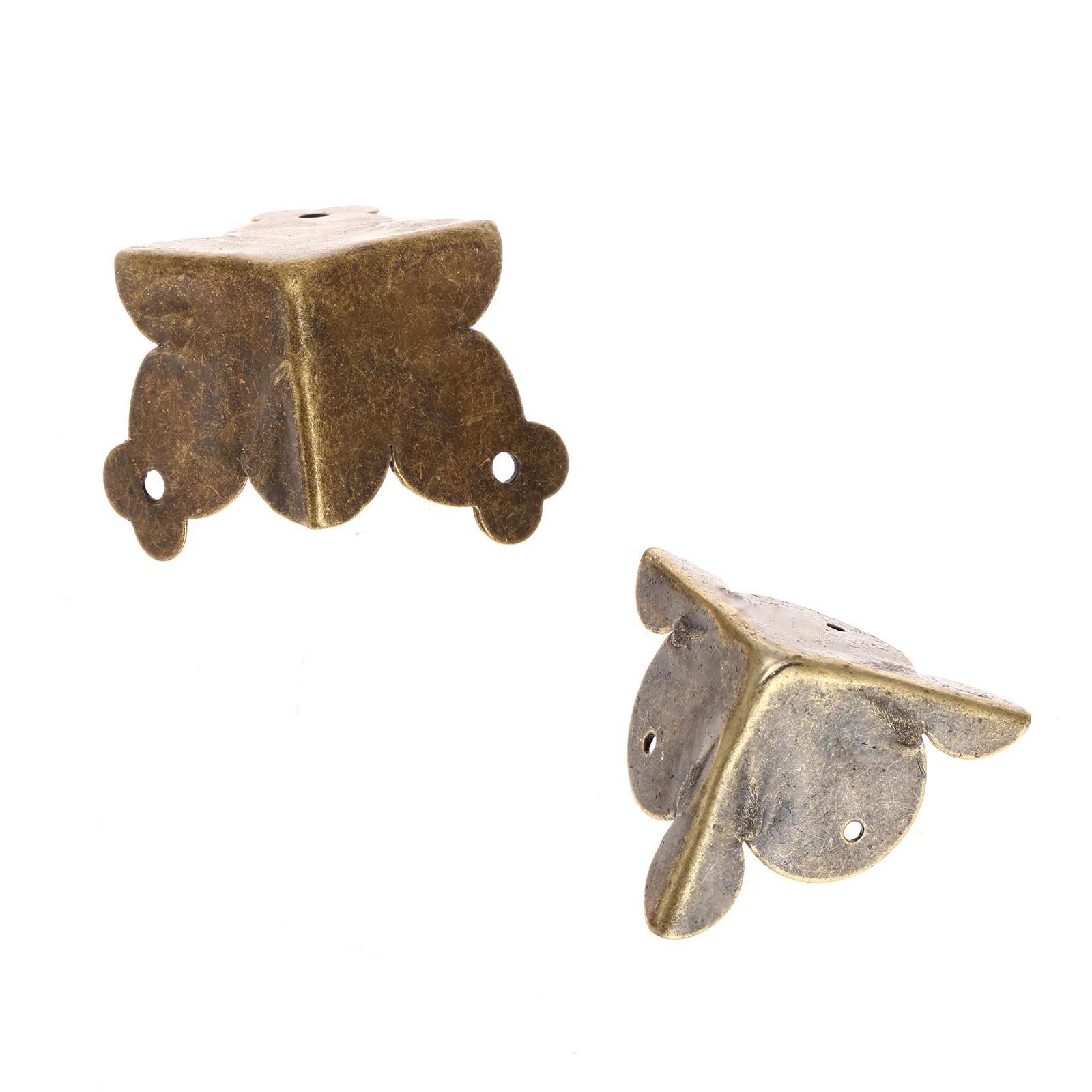 12 шт./лот железные антикварные бронзовые углы деревянная коробка защитные Ножки