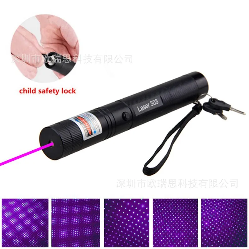 

Hot Selling Laser303 Red Bluish Violet Green Color Laser Flashlight Laser Pointer Laser Light