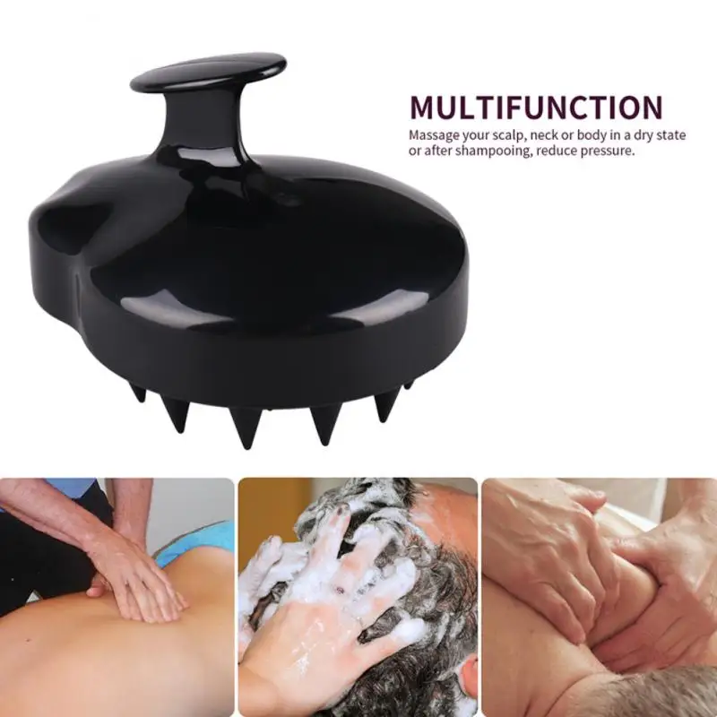 

Shampoo Spa Slimming Massage Brush High Quality Multi-colors Handheld Silicone Scalp Meridian Washing Shower Head Hair Comb