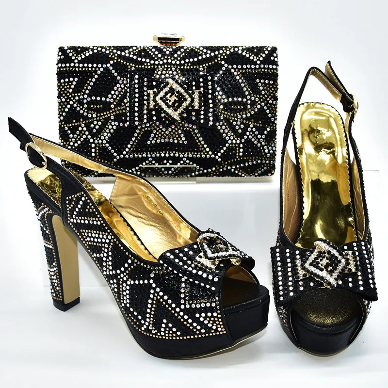 Туфли и сумки в африканском стиле женские вечерние туфли лодочки нигерийском