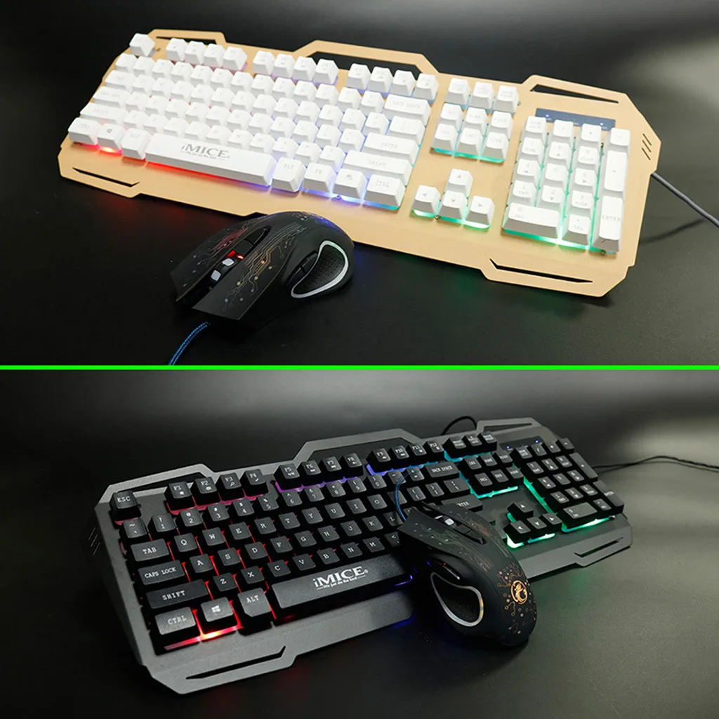 Беспроводная клавиатура с подсветкой для игр iMice KM690 104 клавишами и мышами 2400