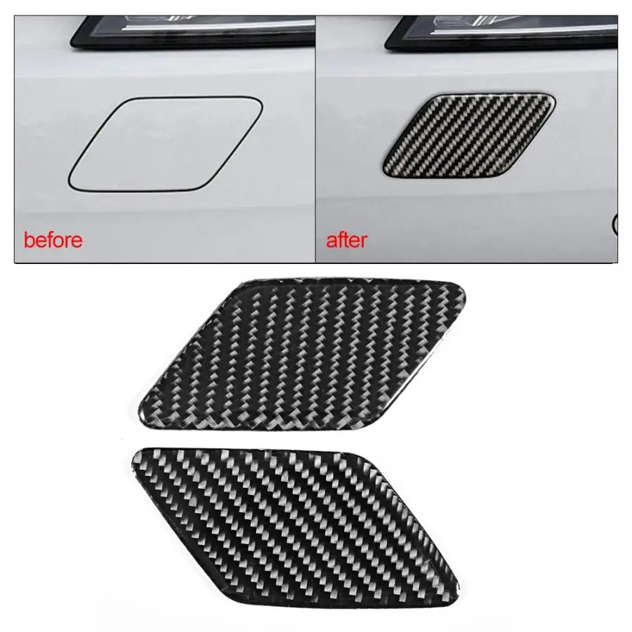 Полоски из углеродного волокна для очистки фар наклейки Audi A4 B9 2017 2018 2019 аксессуар