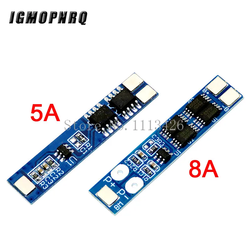 2S 5A / 8A 7.4V / 8.4V 18650 Lithium Battery Charger Board Li-ion Battery Charging BMS Over Charge-Discharge Protection Module