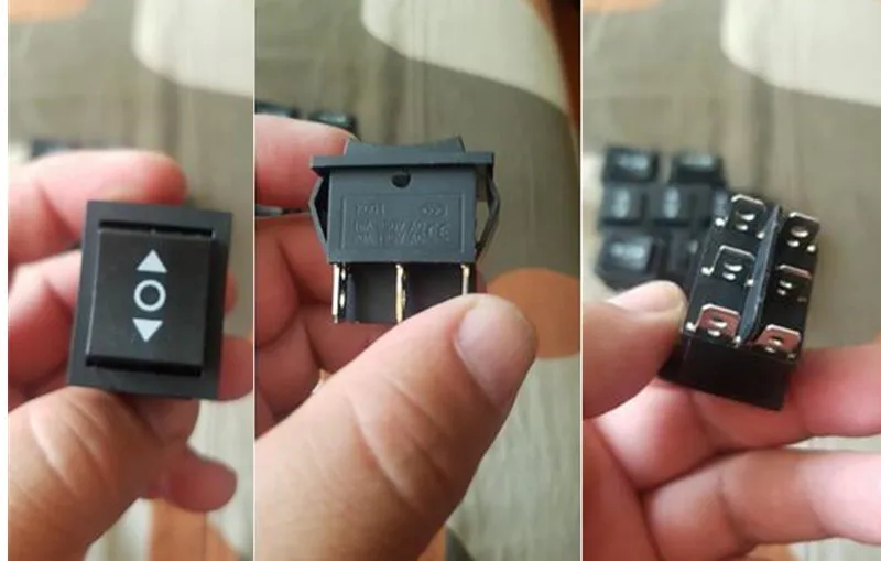 1 шт. мгновенная 6 контактная Кнопка DPDT вкл./выкл. рокер переключатель 16A 250VAC/ 20A 125vac