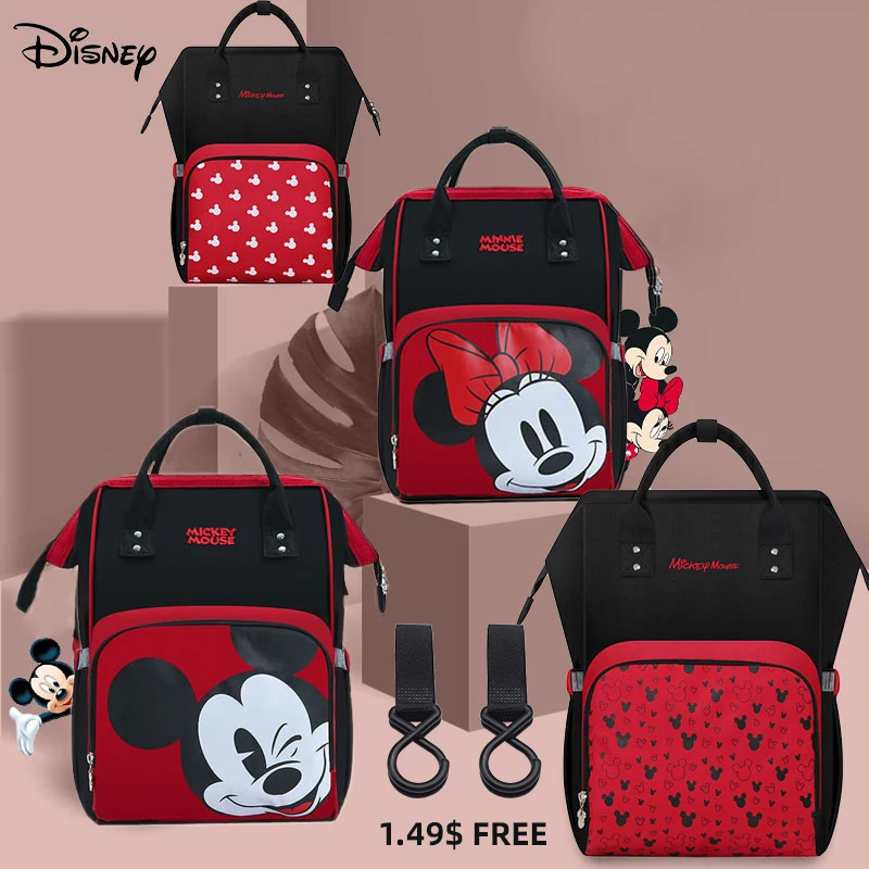 Сумка для подгузников Disney многофункциональный дорожный рюкзак мам с Микки и