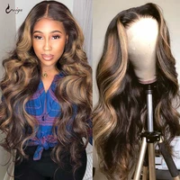 13x6 hd lace front wig body wave wig highlight wig colored human hair wigs honey blonde lace front wigs for women closure wig