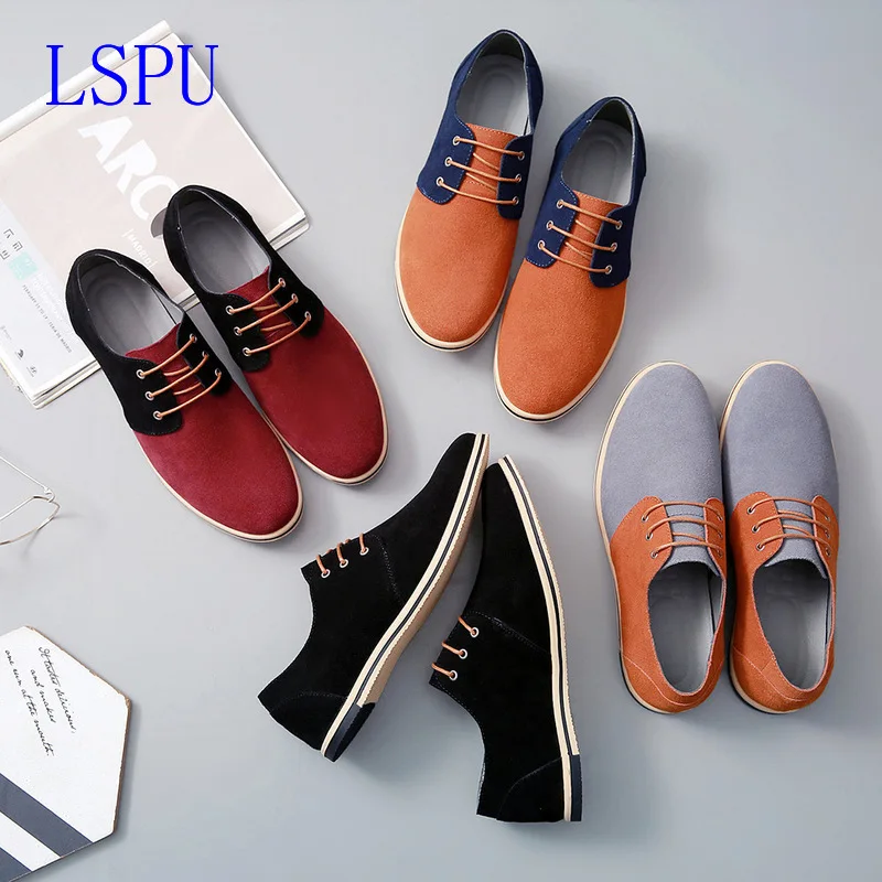 

2019 Big Size Men Casual Leather Shoes High Quality Genuine Leather Shoes Designer Men Loafers Luxury Brand Men Flats Shoes