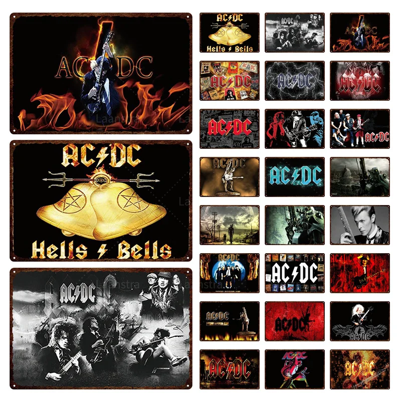 

Vintage Wall Decor Poster Metal Tin Sign Home Decor Metal Plate Poster Retro Rock Iron Painting Sign Personalized Bar Decor