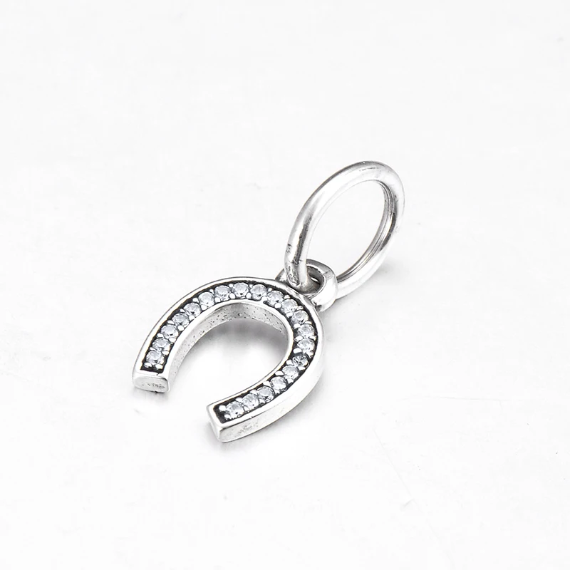 Подвеска из серебра 925 пробы с фианитами для браслетов|Ювелирные шармы| |