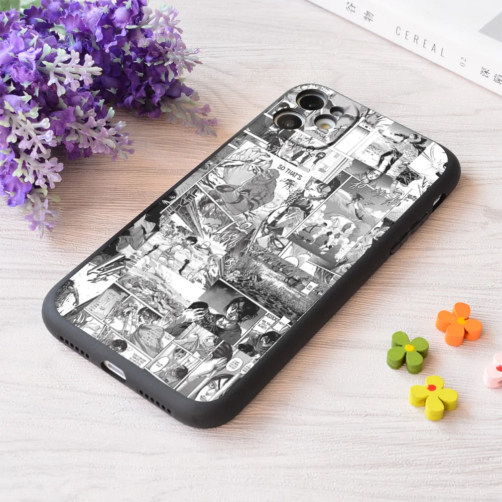 

For iPhone Attack On Titans Collage Print Soft Matt Apple Case