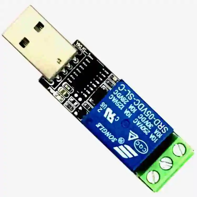 Релейный модуль USB Компьютерный последовательный порт PLC контроль