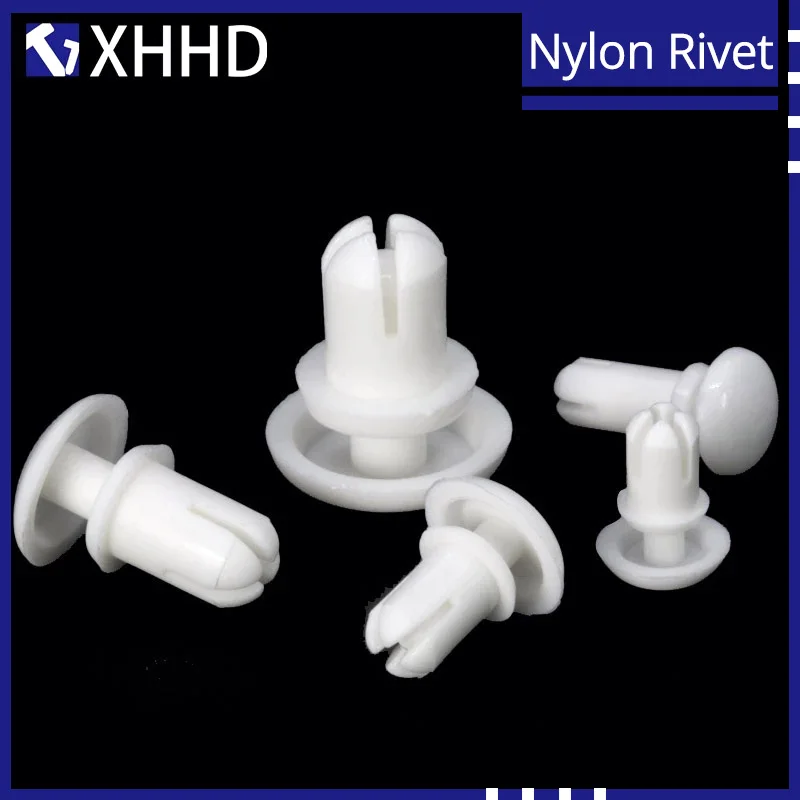 R3 Hole Diameter 3.1mm Black White Nylon Expansion Rivet R Type Nut Buckle Clip Plastic PC Board PCB Motherboard Fan | Обустройство