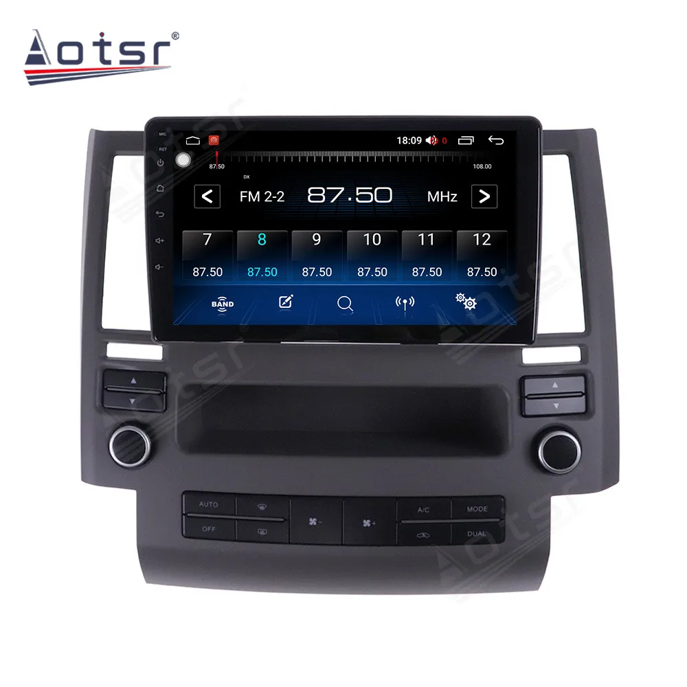 구매 6 + 128GB 인피니티 안드로이드 FX35 FX45 2006 - 2009 라디오 안드로이드 10 자동차 스테레오 무선 Carplay GPS 네비게이션 멀티미디어 플레이어