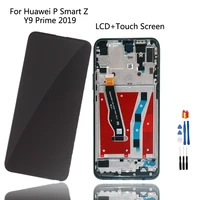 original for huawei p smart z stk lx1 lcd display touch screen digitizer for huawei y9 prime 2019 lcd displayframe assembly