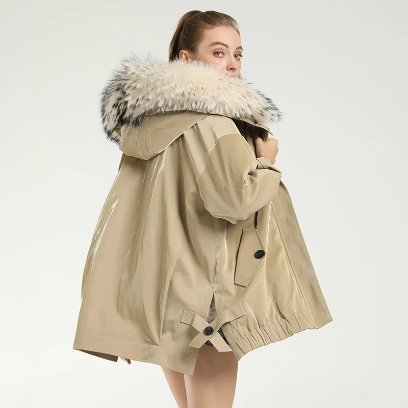 

SHZQ Pai Overcome Women's Short 2021 Winter New Rex Rabbit Fur Grass Coat Korean Warm Inner Bladder Fur Integration