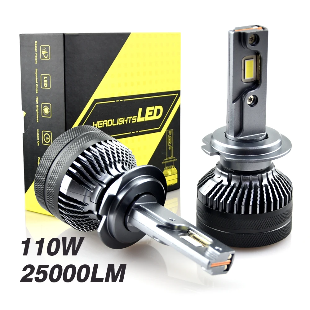 

Автомобильный Передний фонарь H4 светодиодный 110W H7 LED canbus H11 9005 9006 W 25000lm 110 K автомобильный Стайлинг Автомобильная фара противотумансветильни...