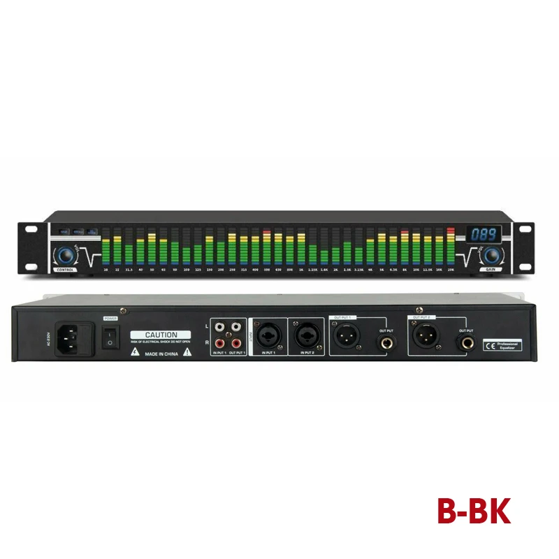 Двойной 31 полосы аудио цифровой эквалайзер Аудио профессиональная портативная