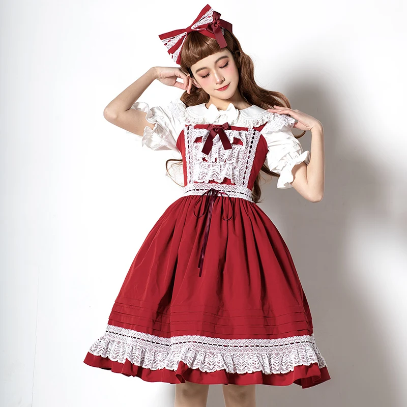 Классическое короткое праздвечерние чное платье Lolita JSK от Magic Tea Вечерние|Женские