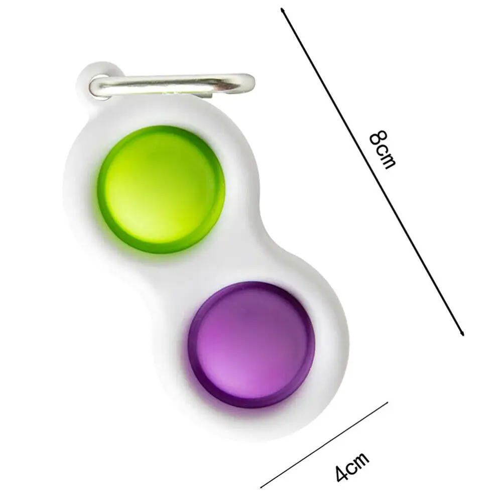 

Puzzle Baby Simple Dimple Sensory Fidget Toy Silicone Flipping Board Brain Keychain Teaser Toys